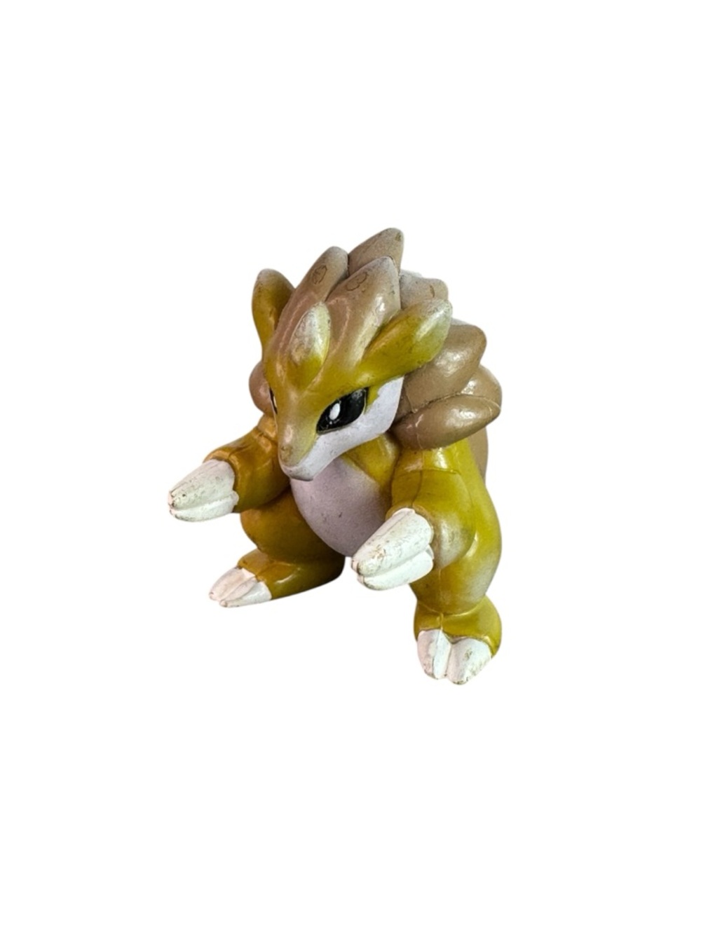 Sandslash-Style Reptile Figurine - Olive Green